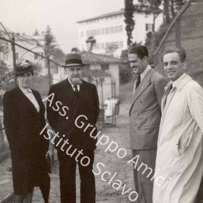 Gaston Ramon e signora, Domenico D'Antona e Dario Neri